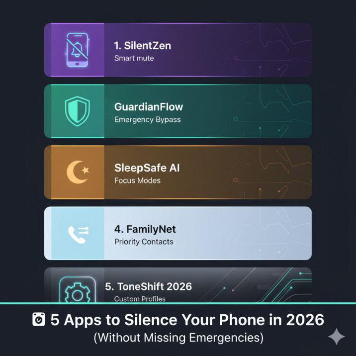 📱 5 Apps to Silence Your Phone in 2026 (Without Missing Emergencies)