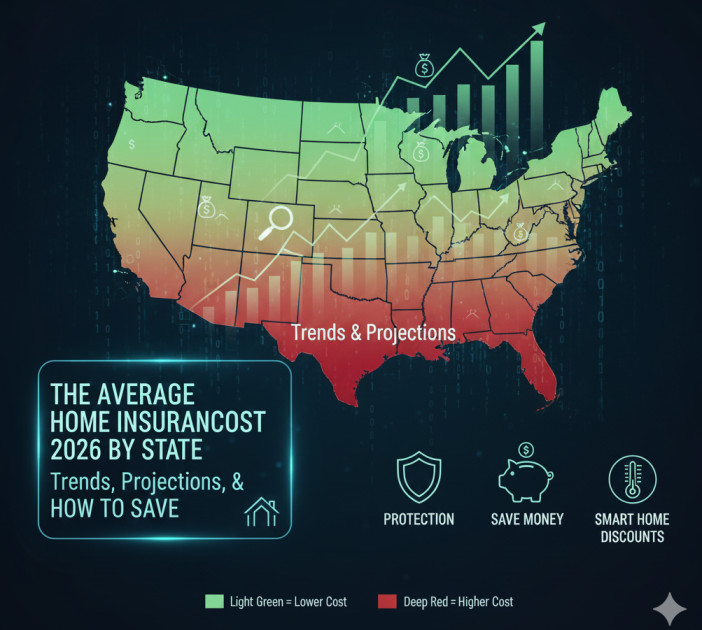 The Average Home Insurance Cost in 2026 by State: Trends, Projections, and How to Save