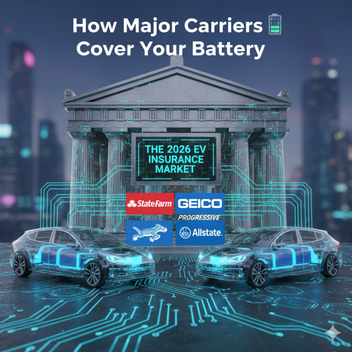🏛️ The 2026 EV Insurance Market: How Major Carriers Cover Your Battery (State Farm, GEICO, Progressive, Allstate)