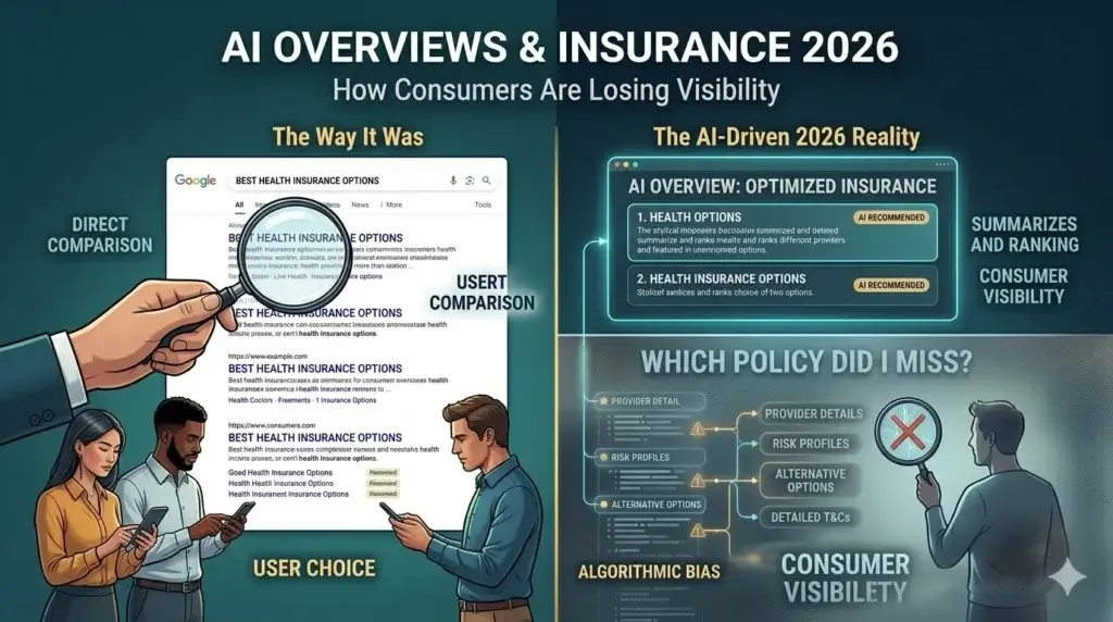 AI Overviews & Insurance 2026: How Consumers Are Losing Visibility